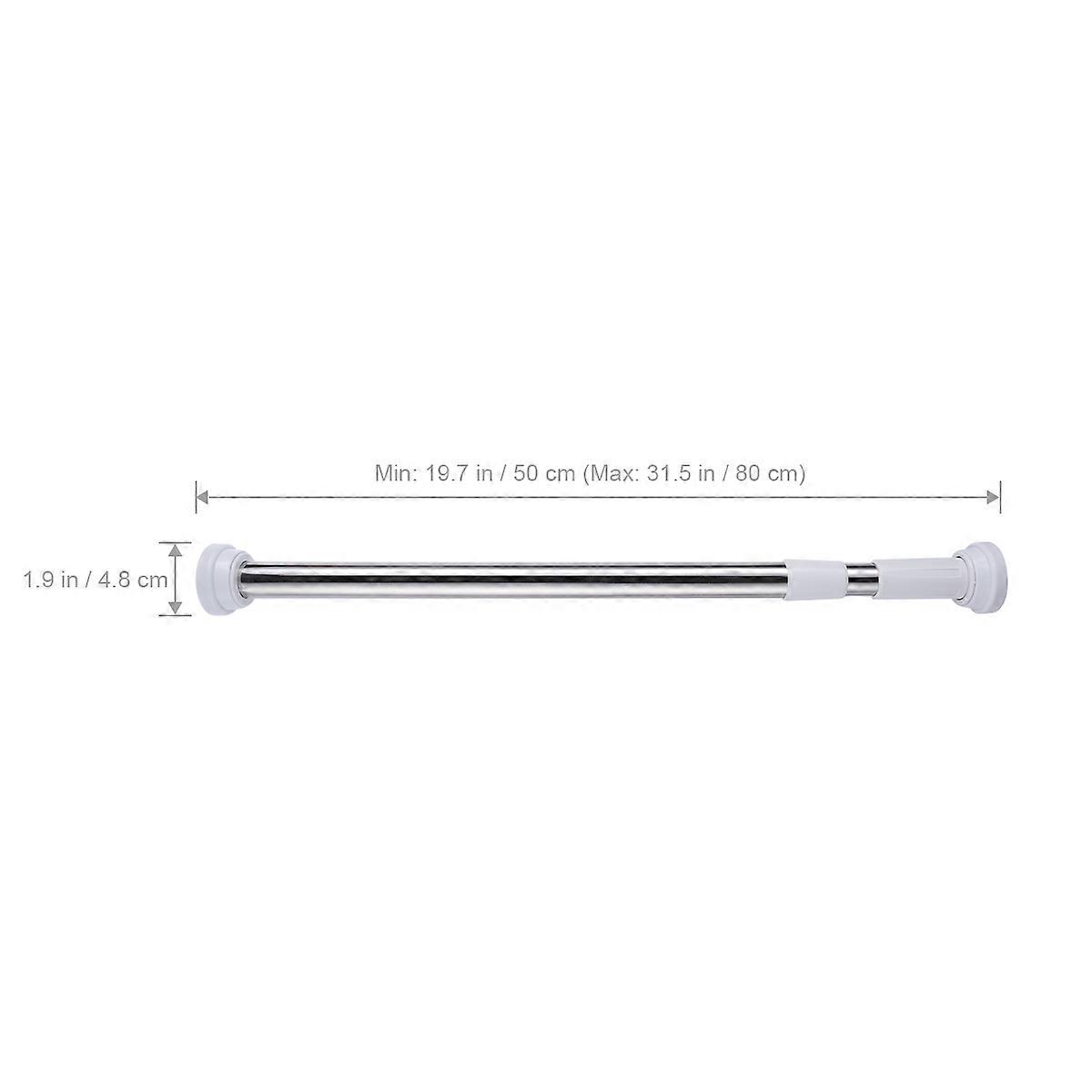 Multi-Function Clothes Drying Rod Adjustable 50CM-80CM For Household Users 2Pcs