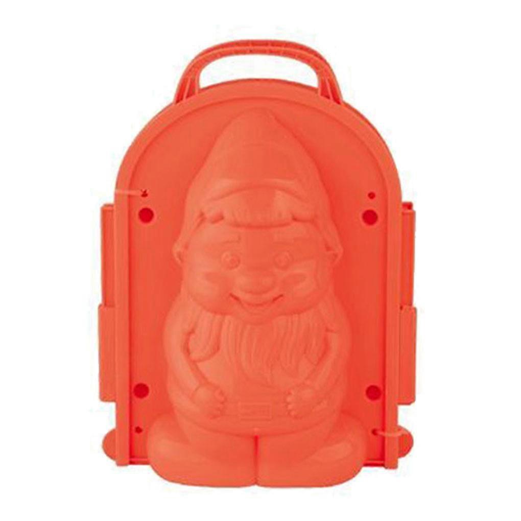 Snowball Maker Clip Solid Color Outdoor Playing 3 Dimensional Mold Orange