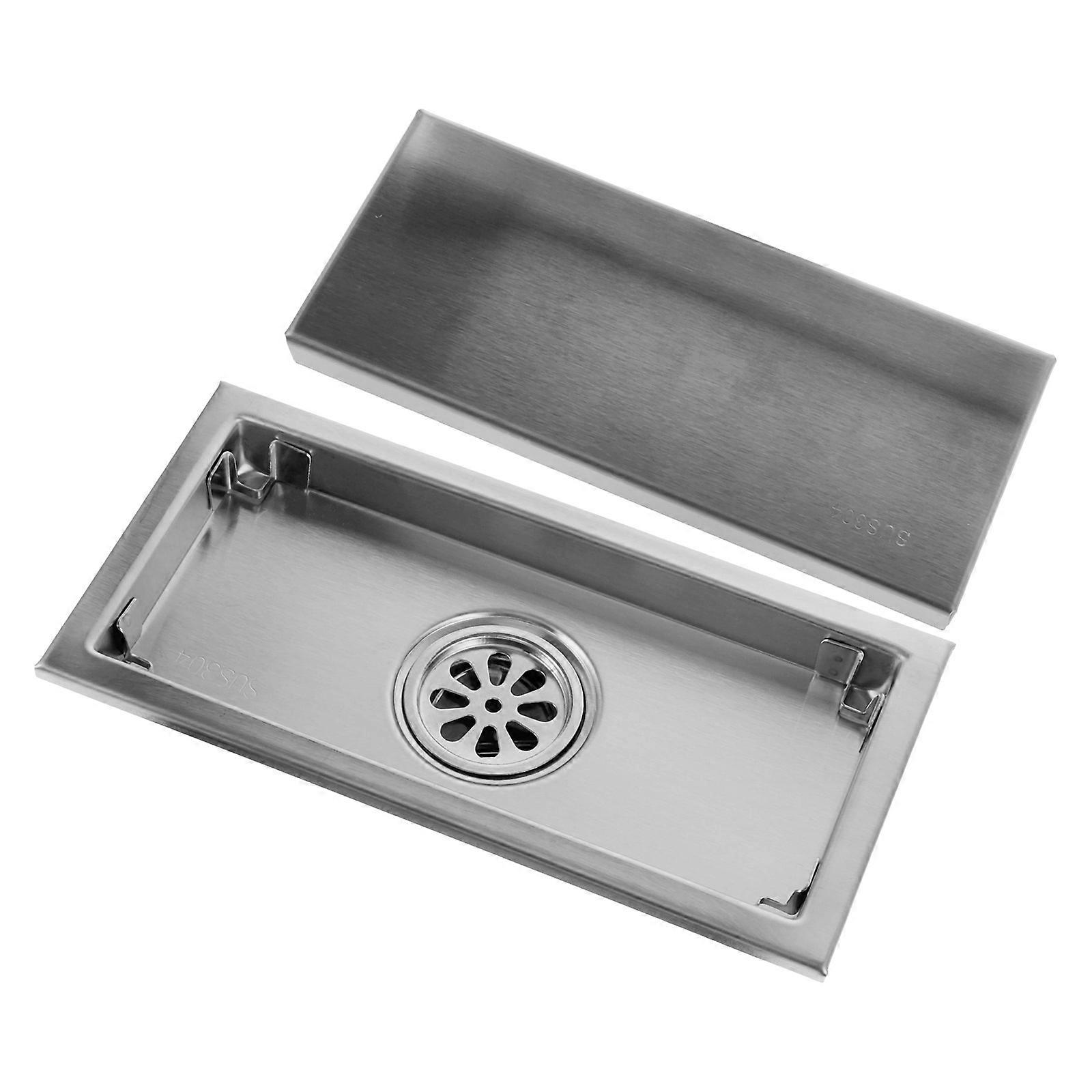 Rectangle Shower Drain Stainless Steel Floor Drain Strainer for 4Pcs