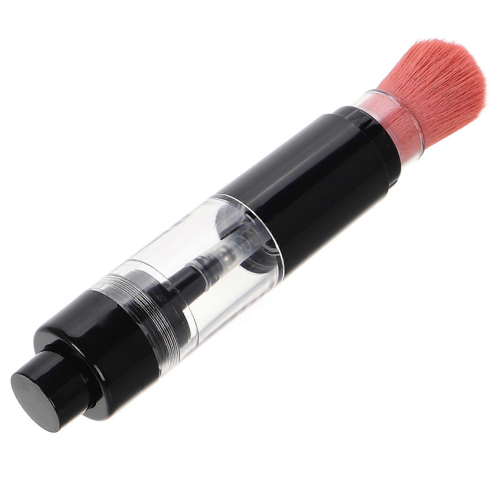 Blush Brush for Makeup Refillable with 5Pcs Loose Powder Bottle Jar Set