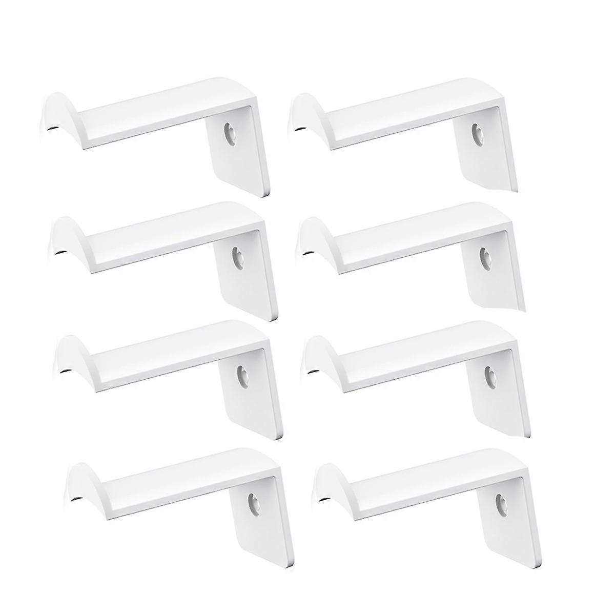 2.8In Hat Hooks for Wall - (8 Pack) Cowboy Hat Rack,Cap Holder, White
