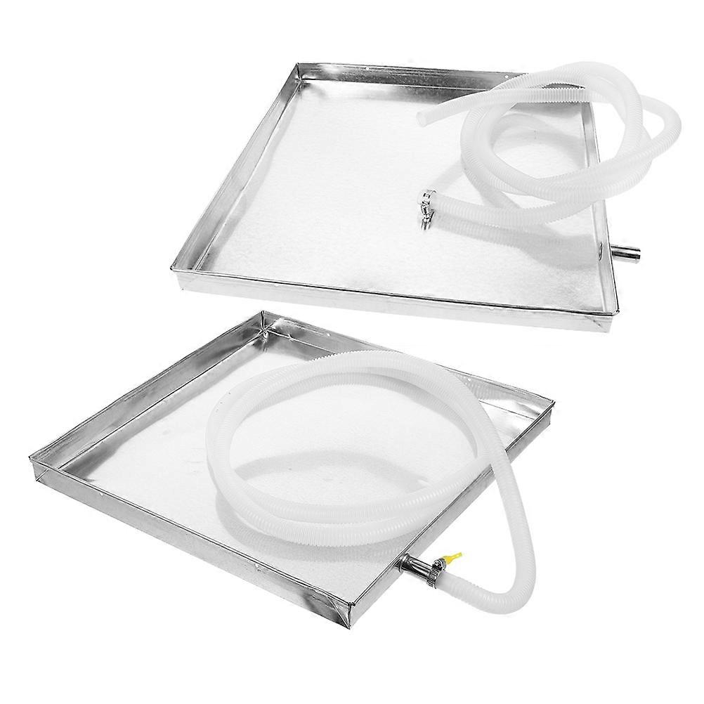 Air Conditioner Water Drip Tray for Outdoor Unit Efficient Drainage 2Sets