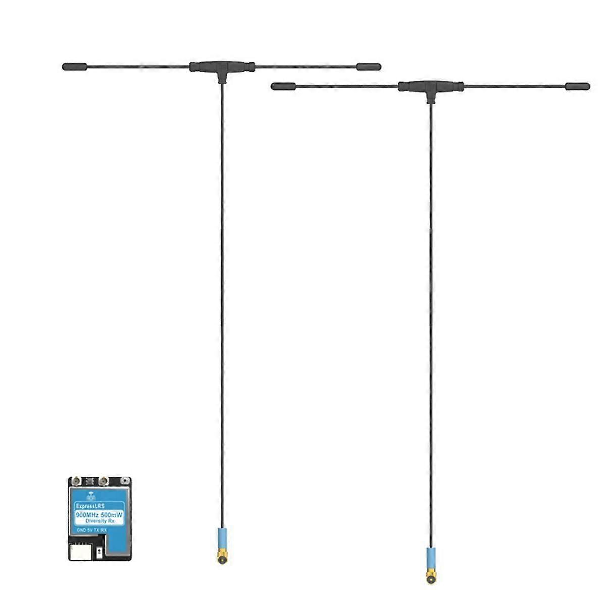 For ELRS 868/915MHz Receiver True Diversity RX FPV VRX Dual 220mm Antenna Receiver for FPV Drone