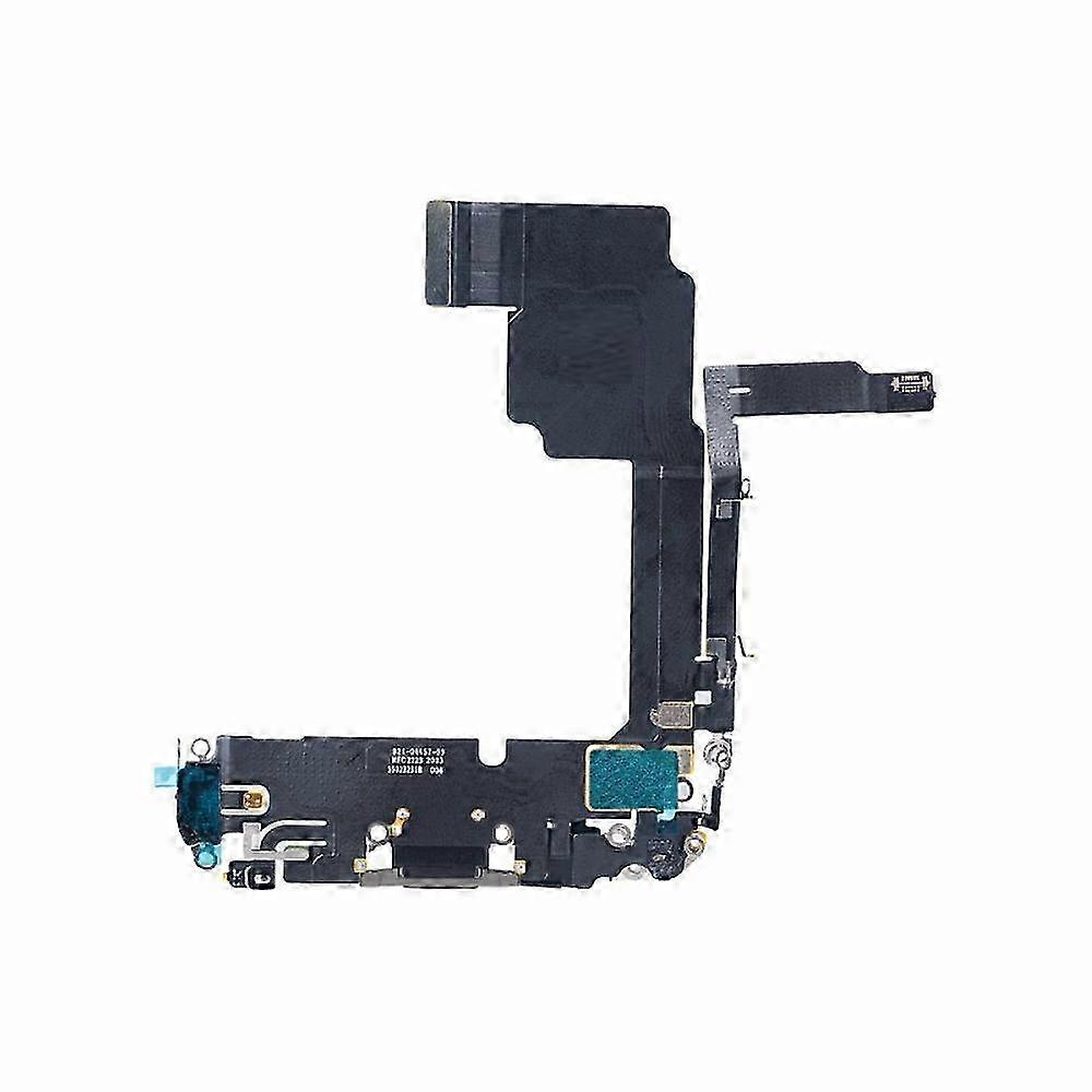 For iPhone 15 Pro Dock Connector Charging Port Flex Cable Replacement (Without Logo) - Natural