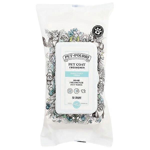 Poo-Pourri, Pet-PourriÃ¢ÂÂ¢, Pet Coat Freshener Wipes, Pawsitively Fresh, 50 Count