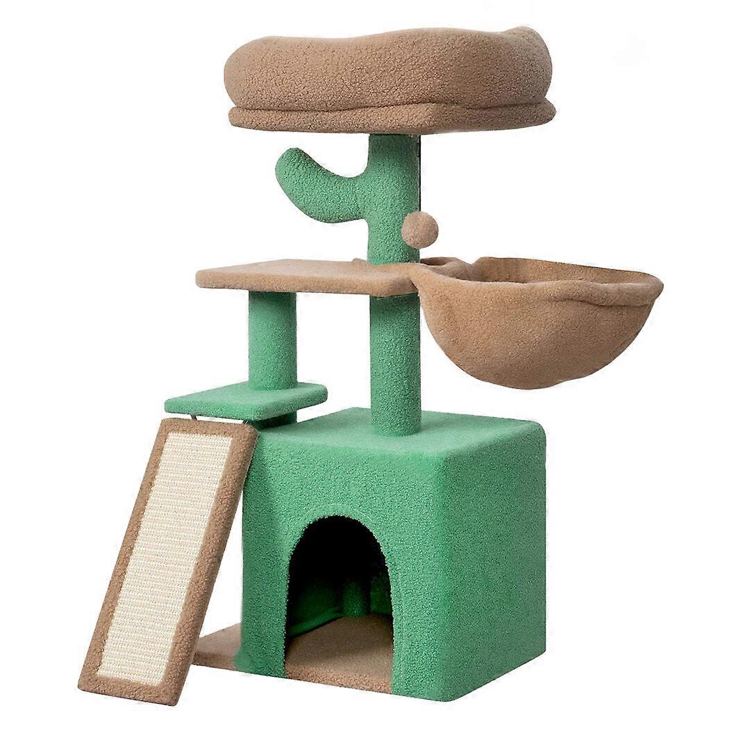 Skylos Cat Tree Climbing Tower Multi-level Activity Centre With Condo Hammock