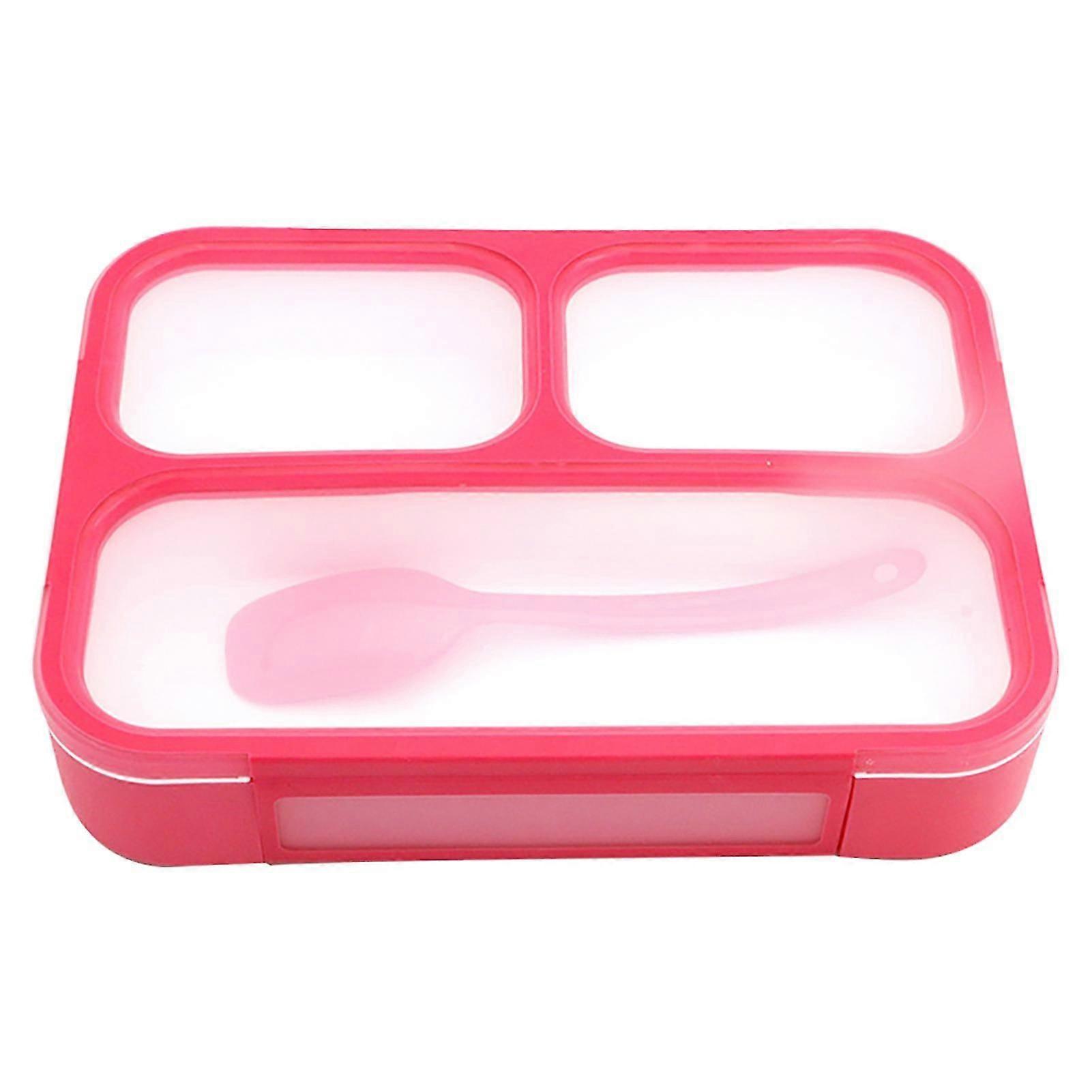 1 Set 1000ml Bento Box Leak-proof Multi-grids Pp Good Sealing Food Container For Outdoor