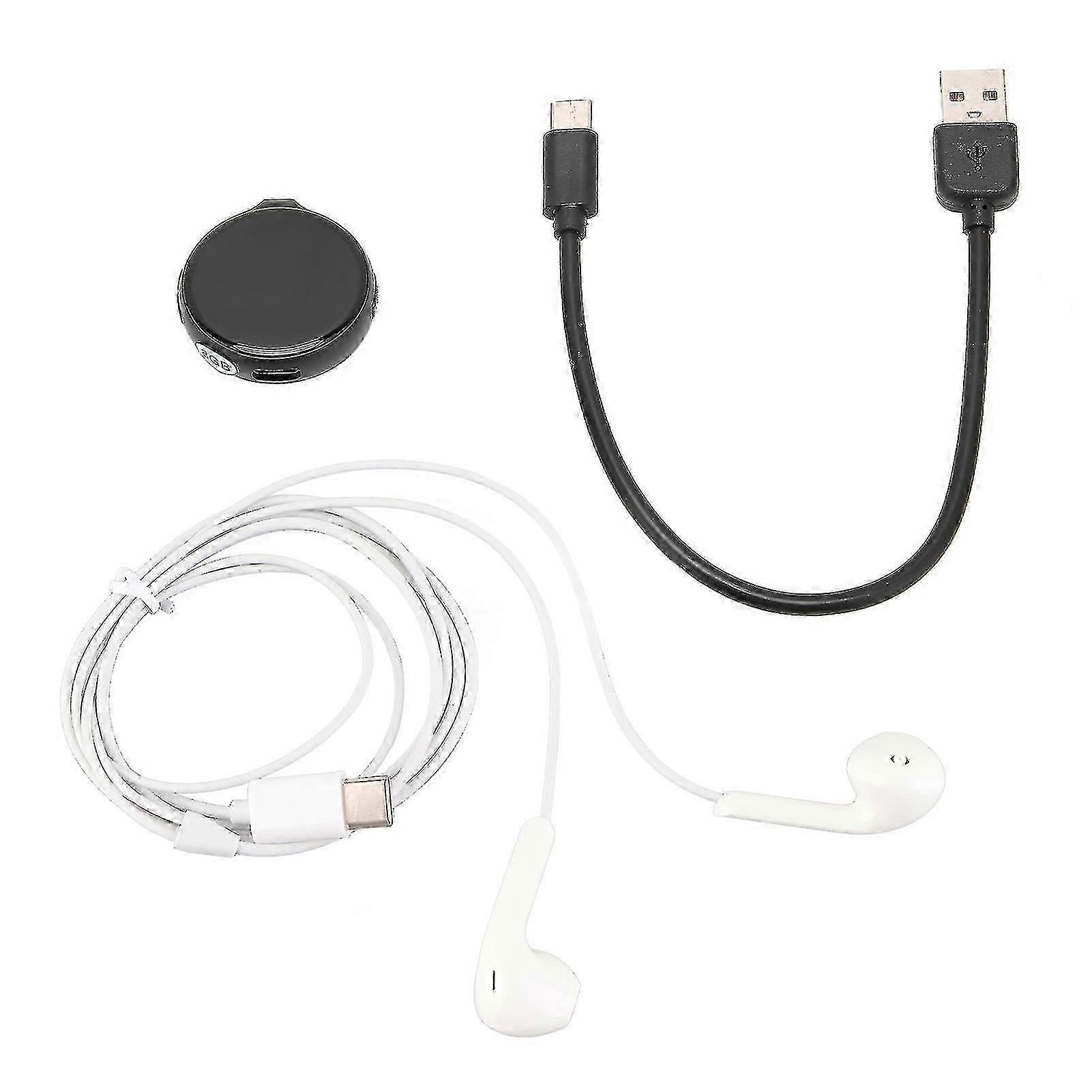 Round Voice Recorder 35 Hours Battery Time OTG Function Voice Activated Recorder for Lecture Interview Meeting Class