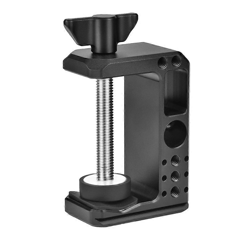  C5 Super Table Clamp with 1/4in-20 & 3/8in-16 Screw Hole for Photography Video Camera Lighting Stand Extension Clamp