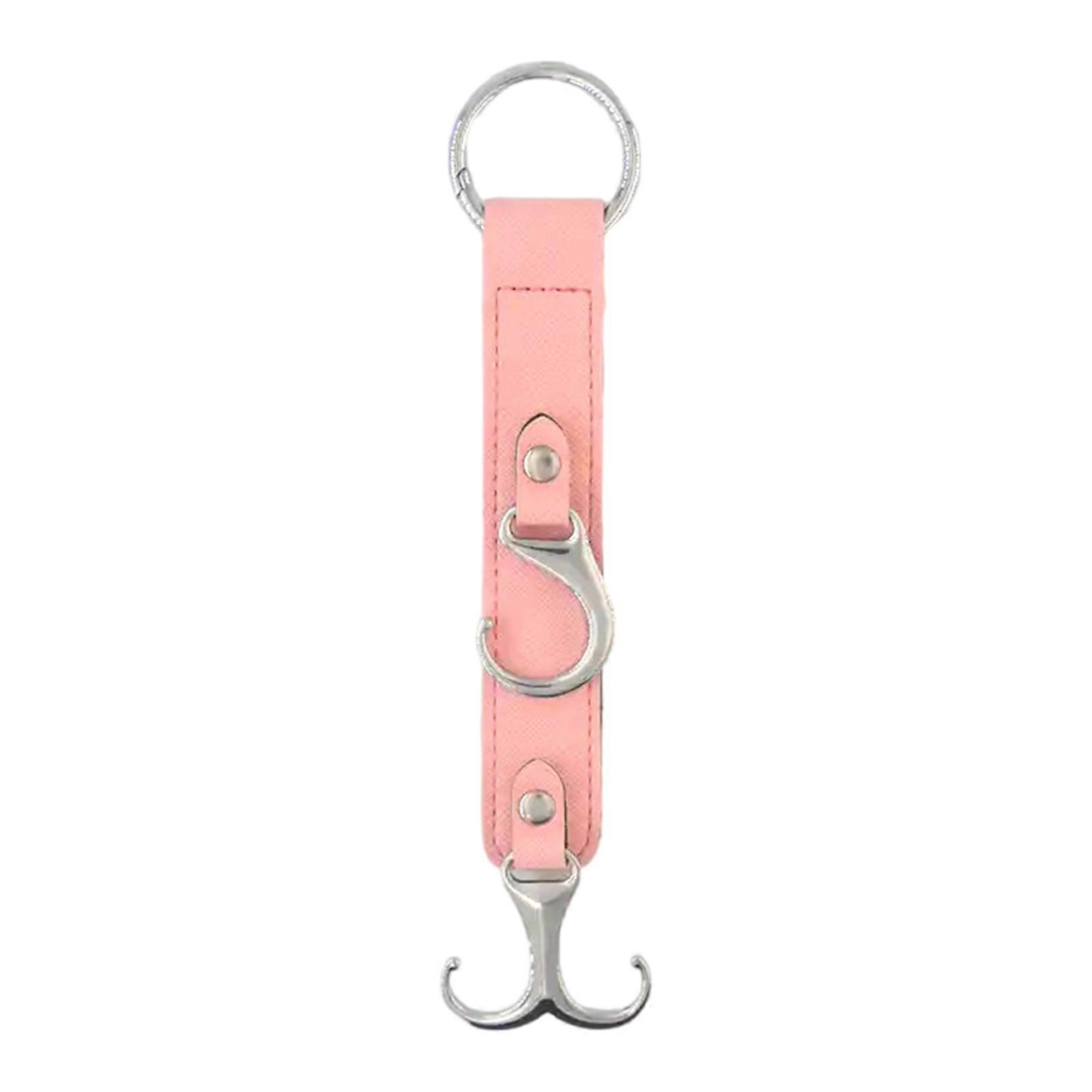 Stylish Auto Seat Hangers Sturdy Leather Construction Effortlessly Mounting Space Saving Storage Solution  Pink