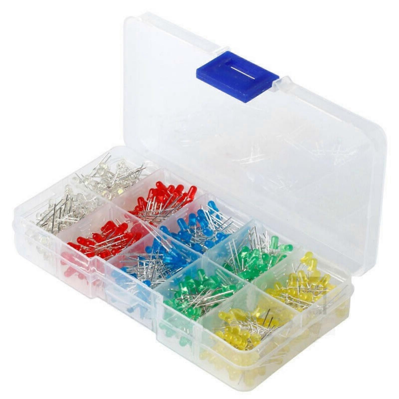 Pack Of 100/500 3mm/5mm Round Head LED Lights Assorted Color For DIY Electronics And Projects DIY LEDs Bulbs LED Diodes  5mm