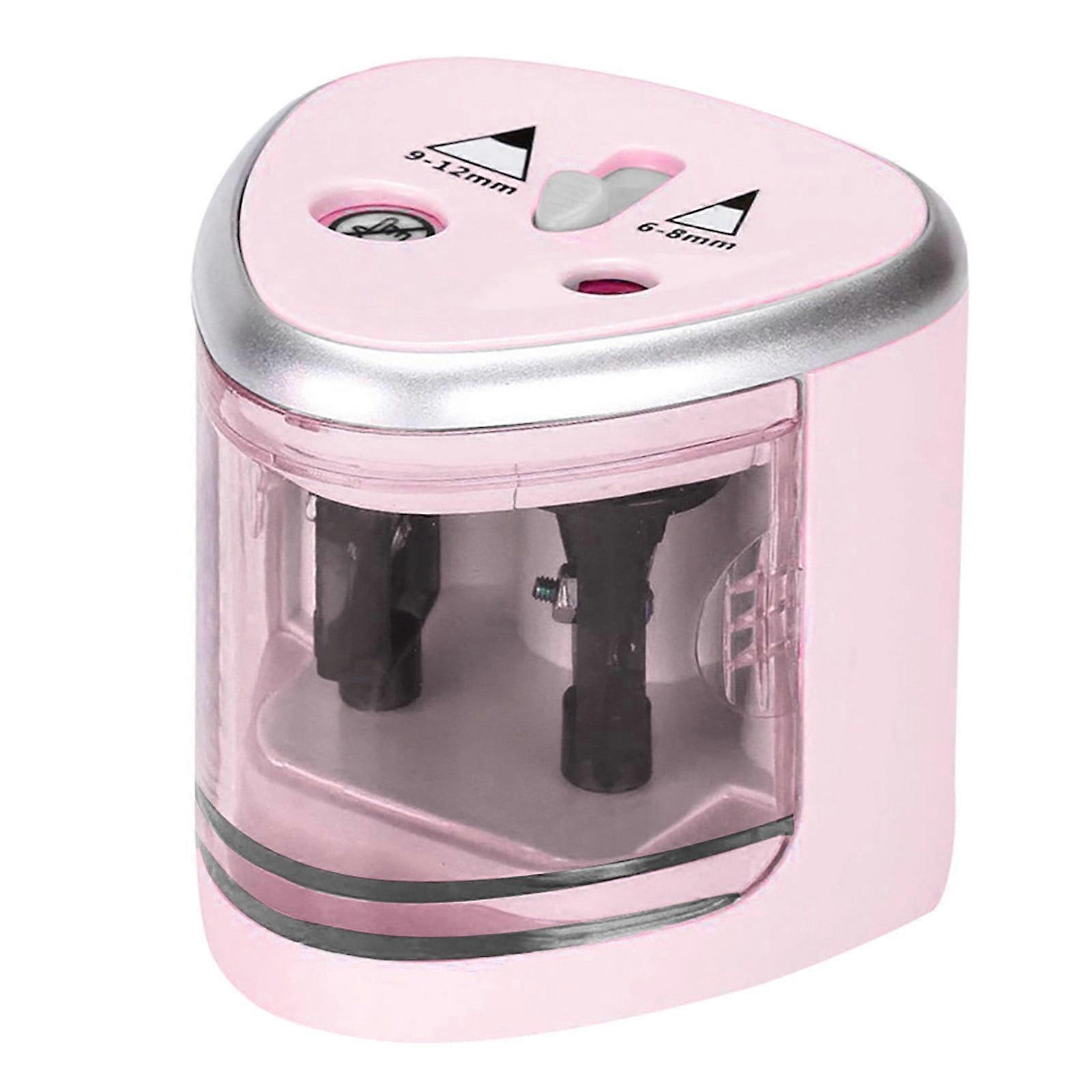 Electric Pencil Sharpener Double Hole Portable Pencil Sharpener Battery Operated