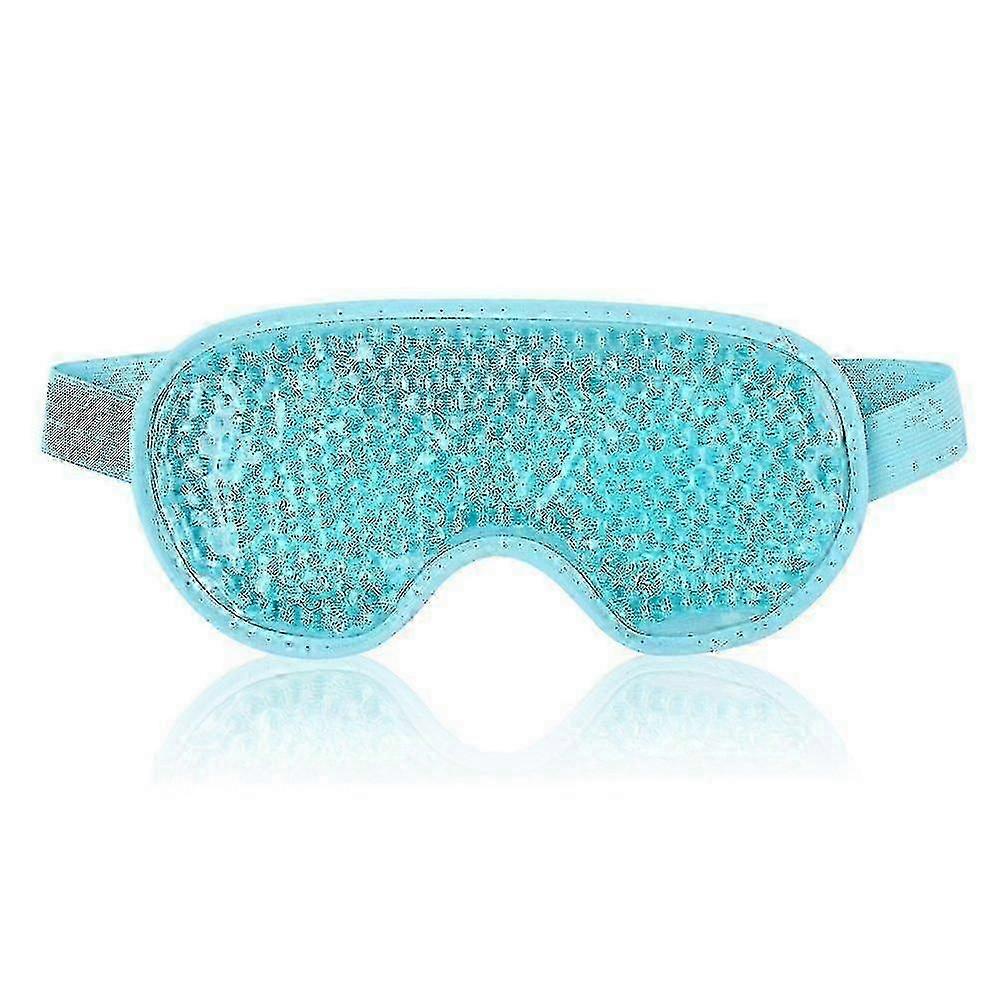 Reusable Gel Eye Mask compatible with Puffy Eyes, Ice Eye Mask Cold Eye Mask Frozen with Plush Backi