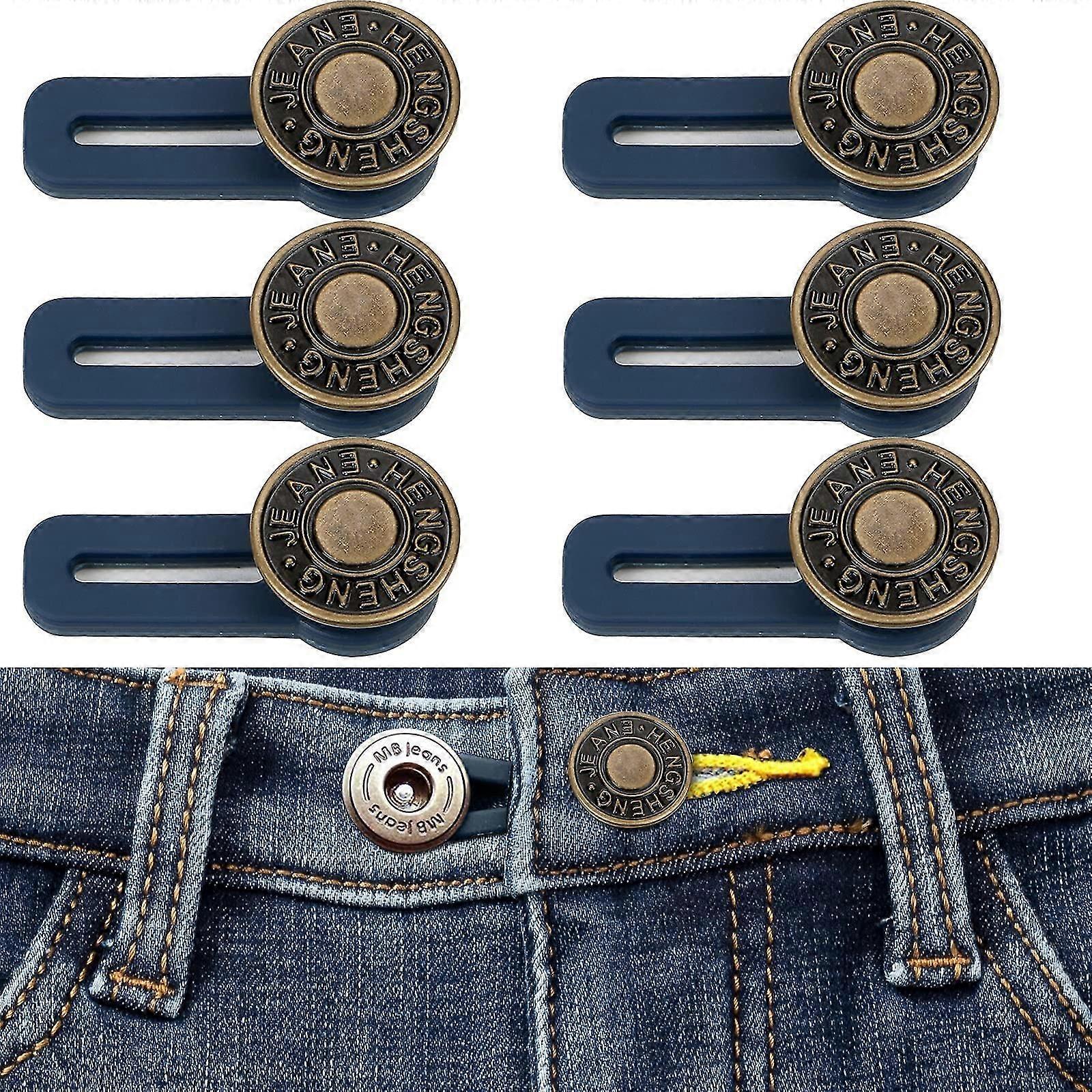 6 Sets Button Extender For Trousers Waist Extenders For Mens Or Womenpants Waist Extendertrousers Jean Button
