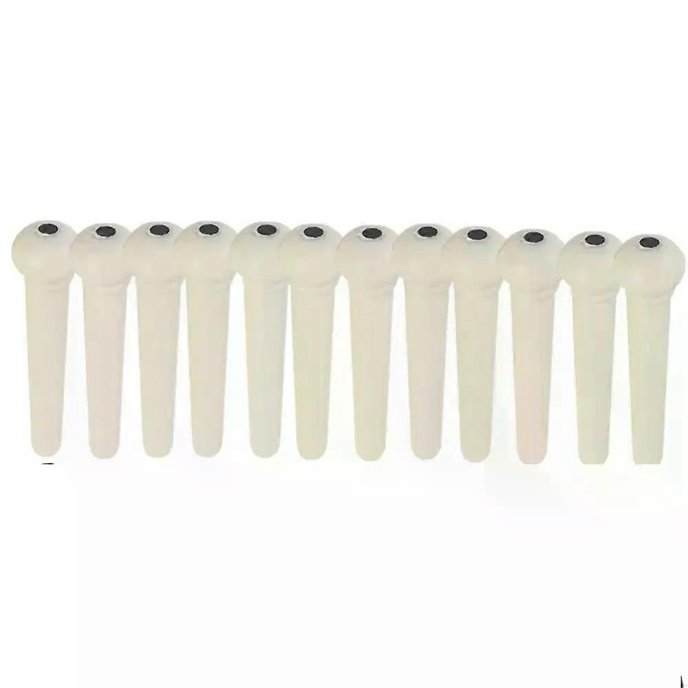 12pcs Acoustic Guitar Bridge Pin Fixed Tuning Tone Durable Tailpiece Performance School String Nail Pegs Musical Instruments