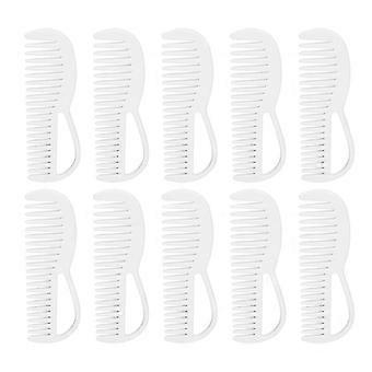 Luxora Conjunto de 10 Pentes de Dentes Largos e Arredondados para Perucas de Cabelo Grosso, Cacheado e Longo
