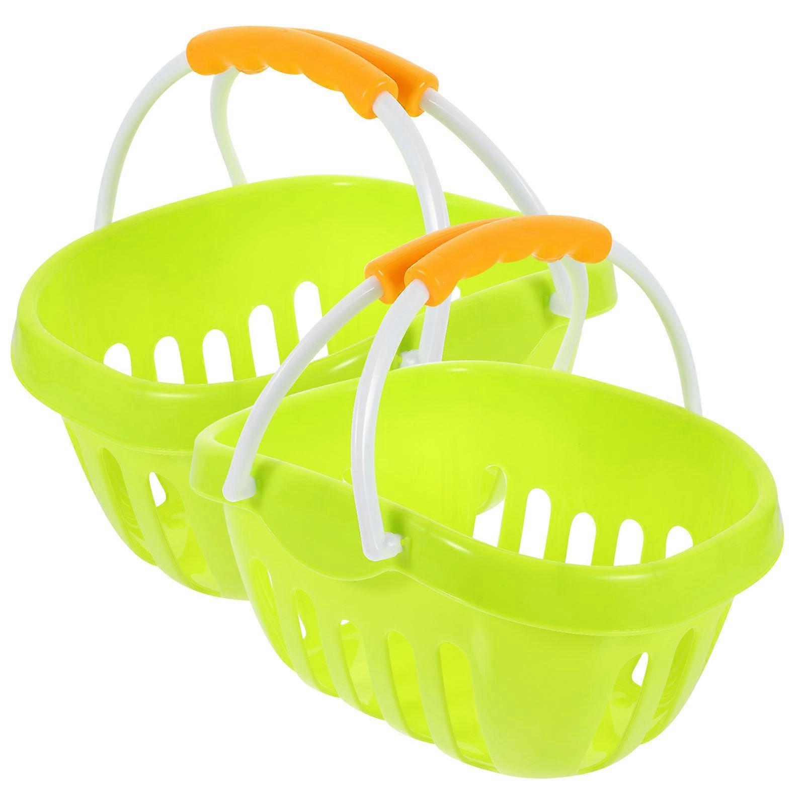 Educational Pretend Play Toy For Children In Basket Shape Promoting Brain Development 2Pcs