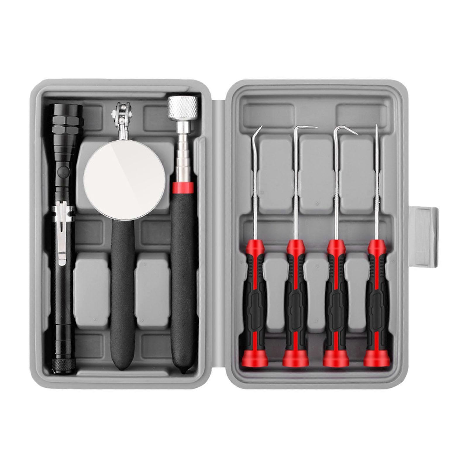 Professional 7PcsMagnetic Pickup Tool Tool Set Flexible Suction Rod Seal Removal Tool With Storage Bag Multicolor