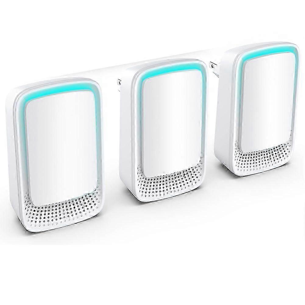 مؤينات الهواء للمنزل 3 عبوات ، مولد أيون سالب ، معطر هواء هادئ لغرفة النوم ، المكتب ، المطبخ ، منظف الهواء الصغير في الاتحاد الأوروبي