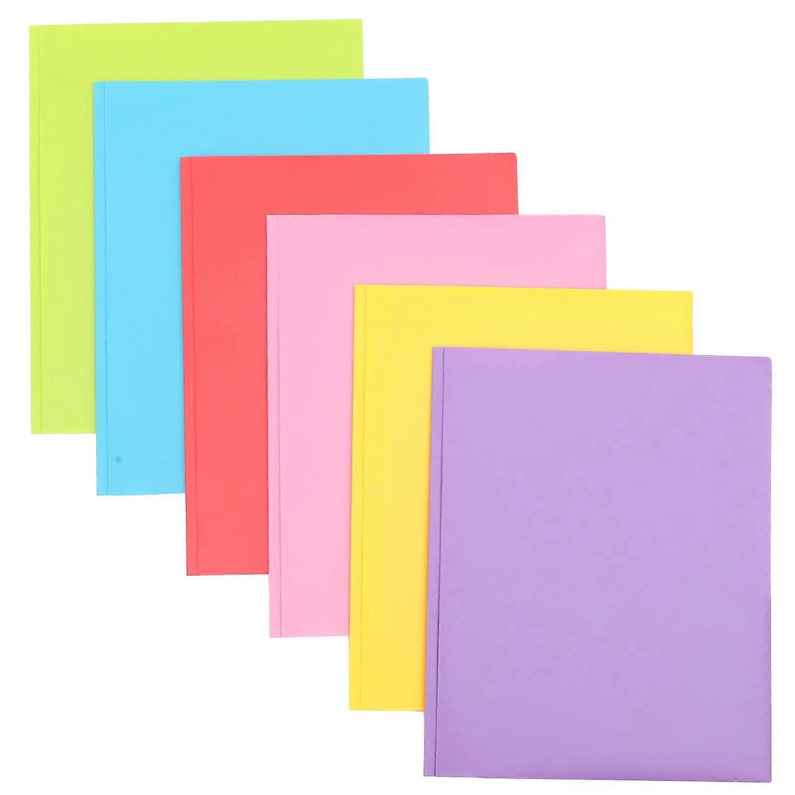 6Pcs File Organizers Portable File Folders Folding File Folders Document Storage Folders for Office