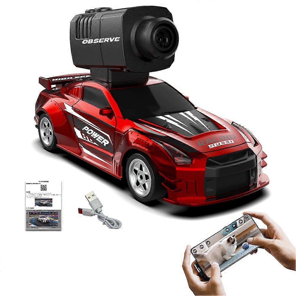 Carro RC com câmera e controle remoto com câmera FPV HD 720P