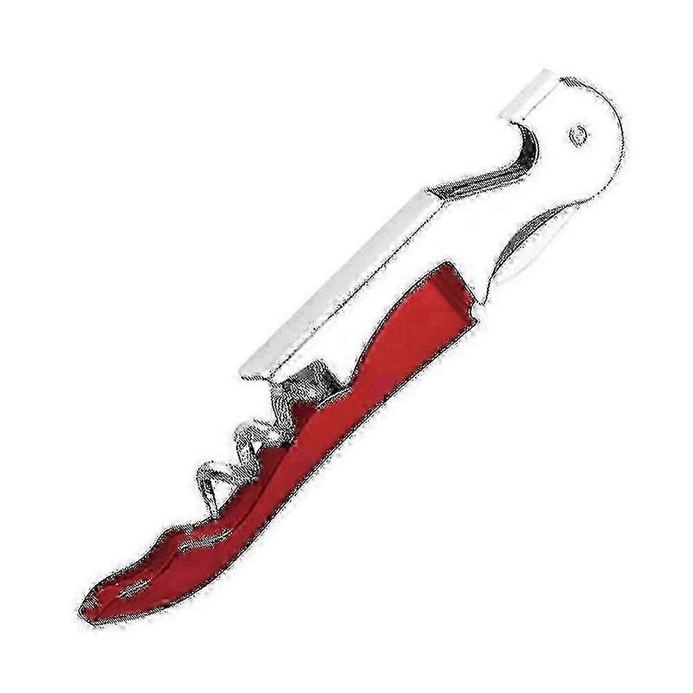 Compact Travel Corkscrew with Integrated Foil Cutter and Bottle Opener