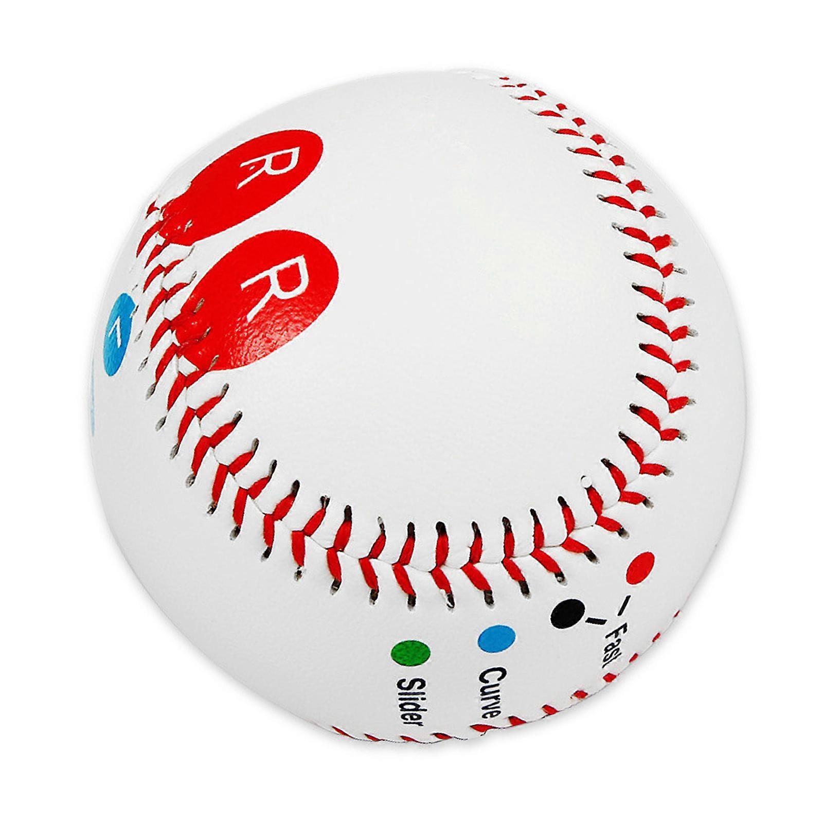 Competition Training Baseball with Finger Placement Markers 9Inch Soft/Hard Baseball for Pitching Hitting Batting Multicolor
