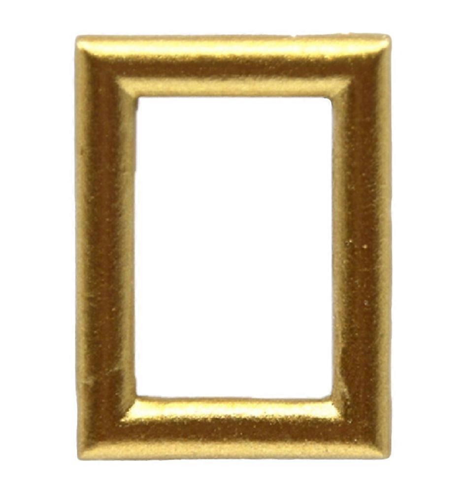 Dolls House Small Empty Smooth Gold Picture Painting Frame Miniature Accessory