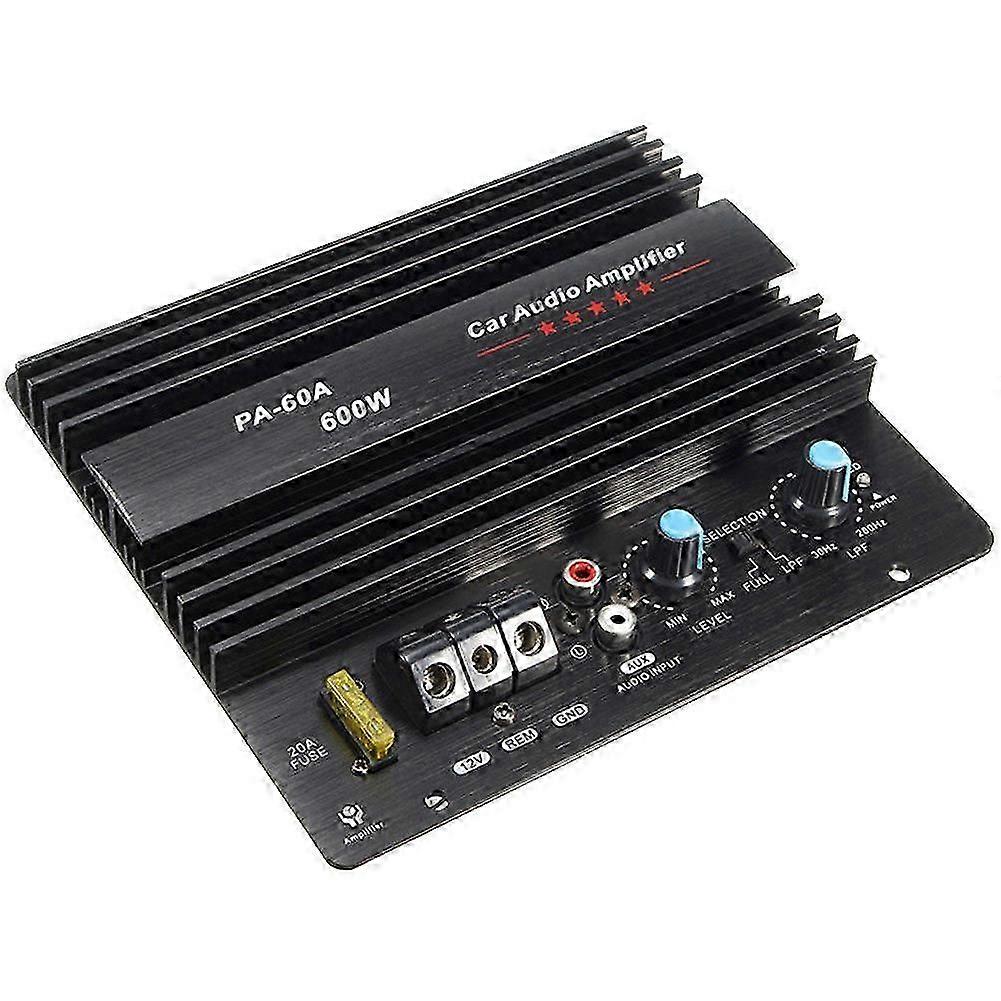 12V 600W Placă de amplificare auto PA-60A Subwoofer Circuit Module Amplificator auto, negru