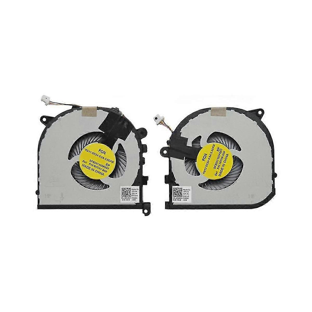 CPU + GPU-koelventilator XPS 15 9550 Precision 5510 CPU- en GPU-koelventilatoren