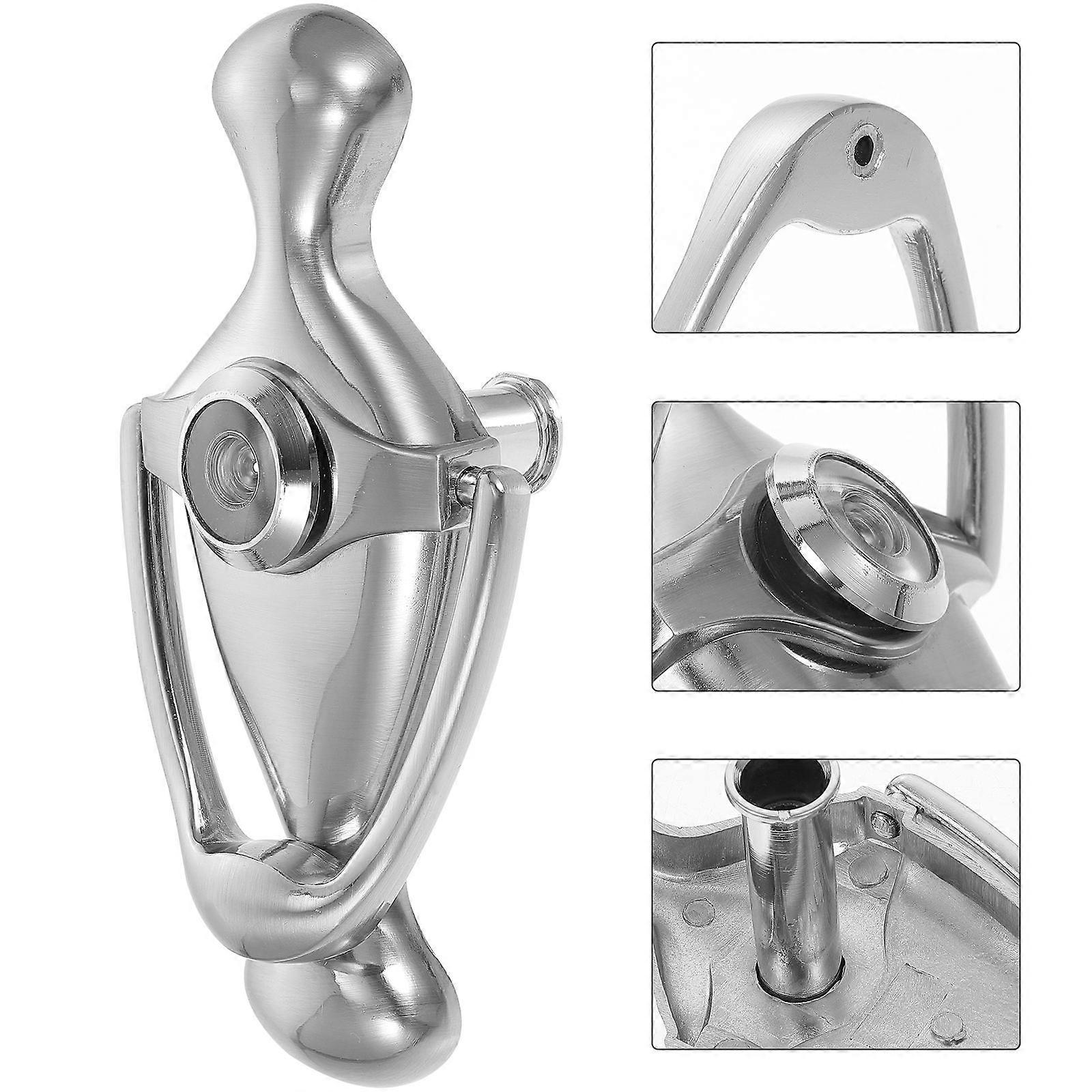 Door Knocker Front Door Knocker and Viewer Zinc Alloy Door Knocker with Peephole