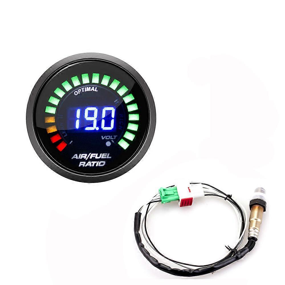 52mm Air Fuel Ratio Gauge With Narrowband O2 Oxygen Sensor - Led Digital Display