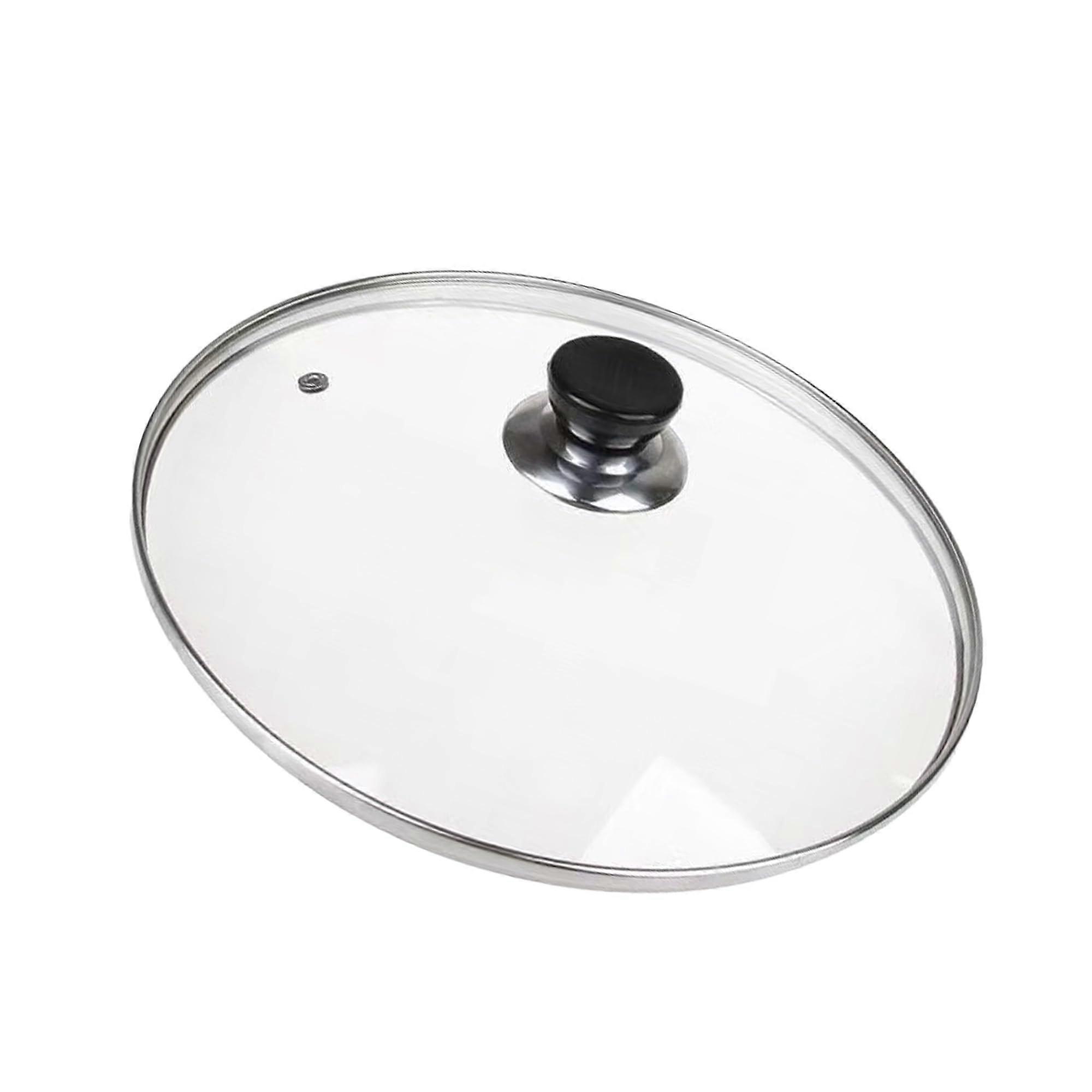 13 Inch Tempered Glass Lid with Steam Vent for Frying Pans, Skillets and Cast Iron Cookware
