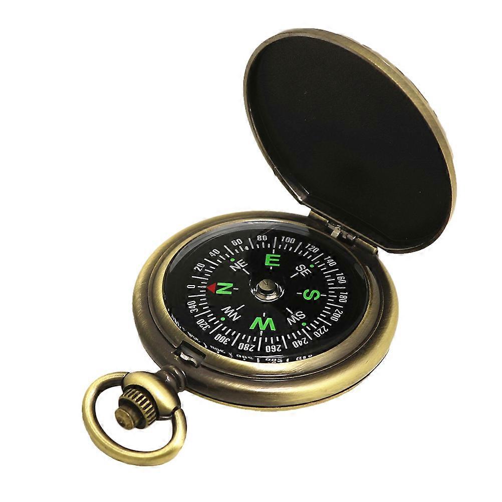Functional Compass Retro Pocket Watch Compass for Outdoor Activities 3Pcs