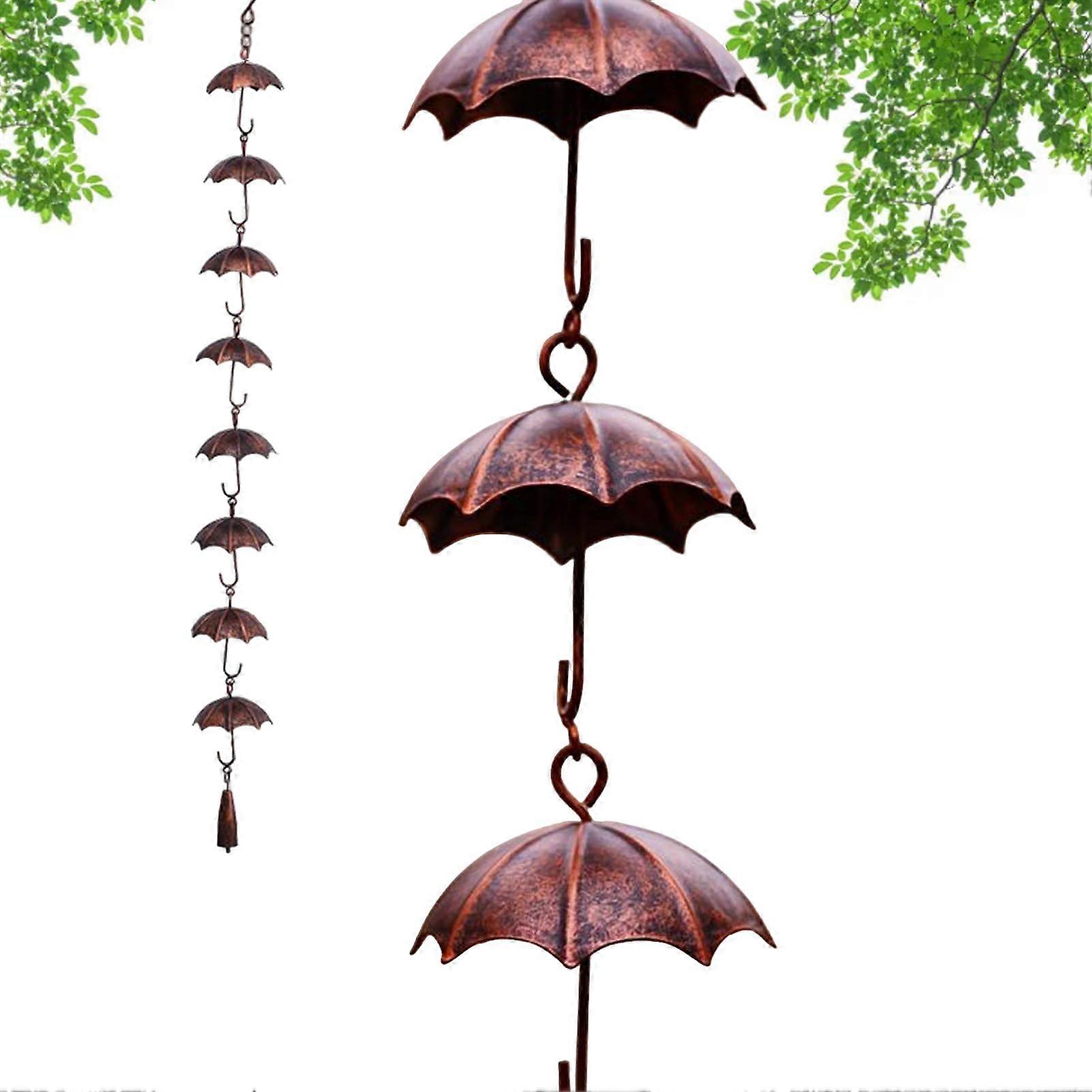Rain Chains for Gutters Decorative Downspout Garden Water Feature for Patio and Landscaping