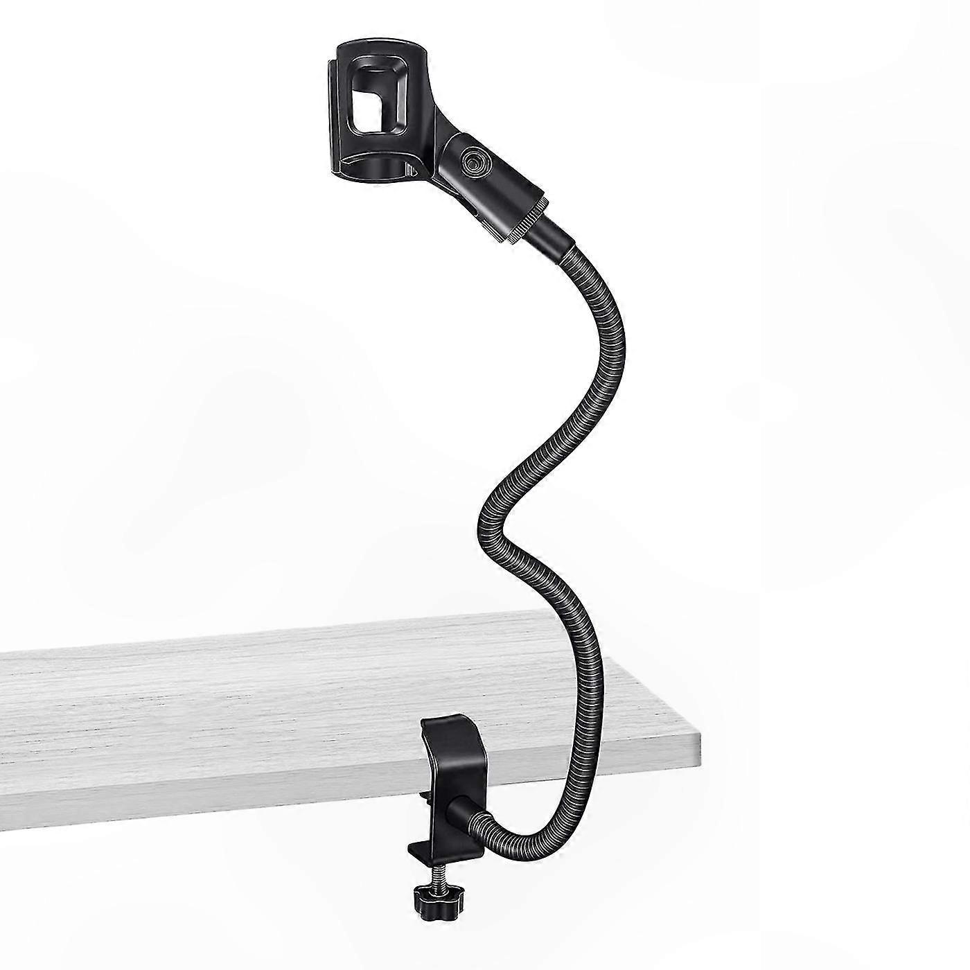 Adjustable Microphone Stand with Gooseneck for Recording, Podcasting, and Meetings