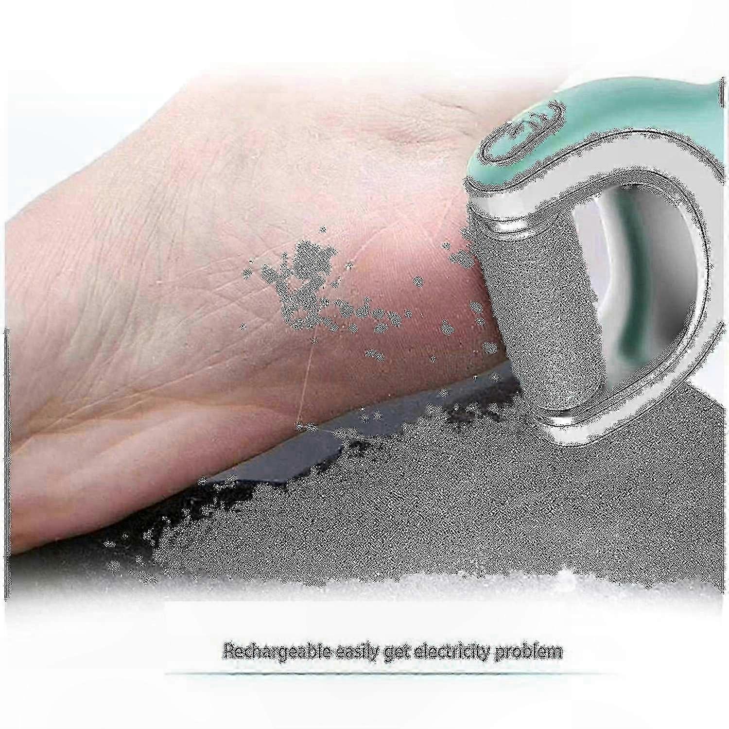 Electric Foot File for Smooth Skin, Wet and Dry Use, Velvet Texture, Blue Finish