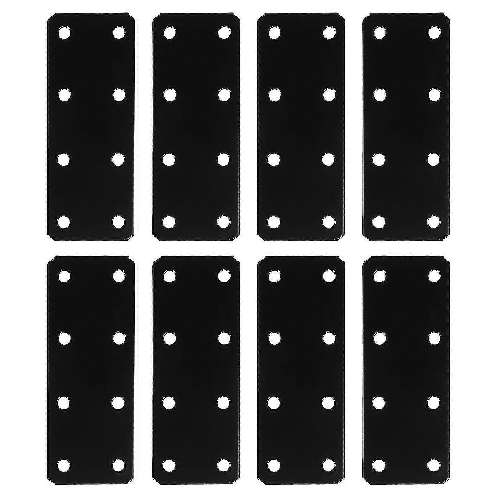 8pcs Flat Straight Brace Brackets Solid Mending Plates Repair Fixing Replacement