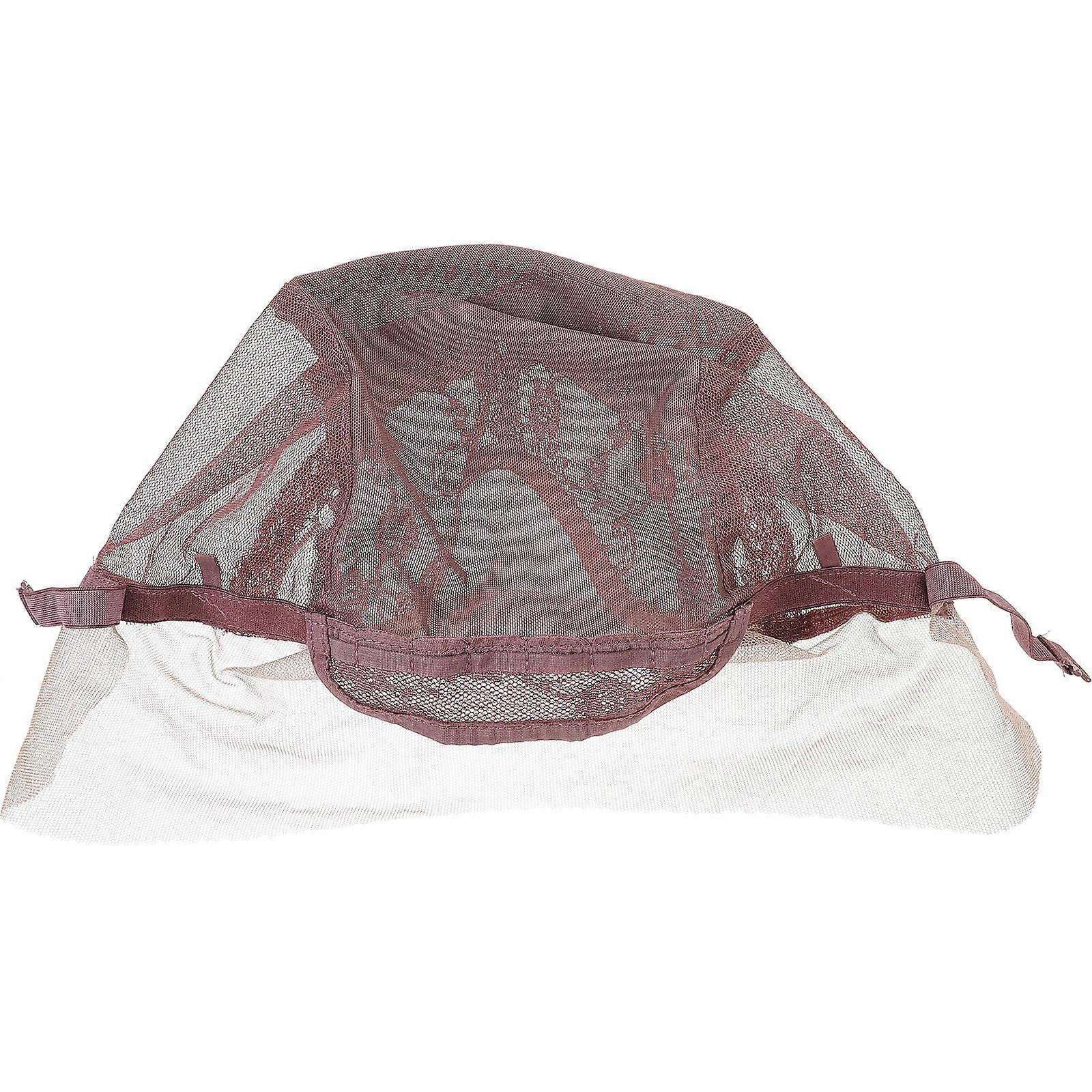 Lace Wig Cap for Wig Making Use with Adjustable Strap 1Pcs Brown