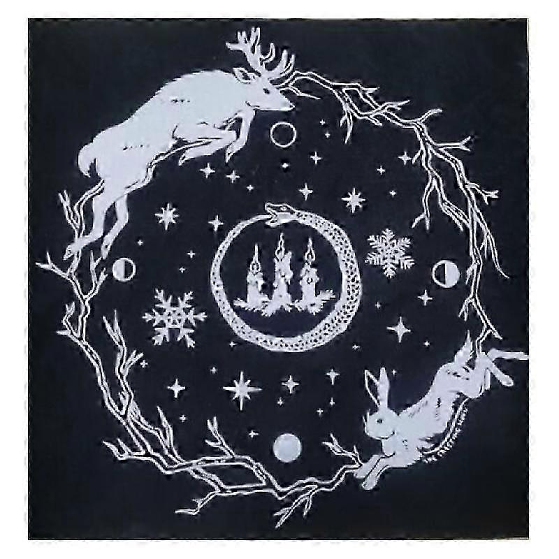 Witch Divination Pendulum Divination Tablecloth Mat Board Game Tarot Card Pad