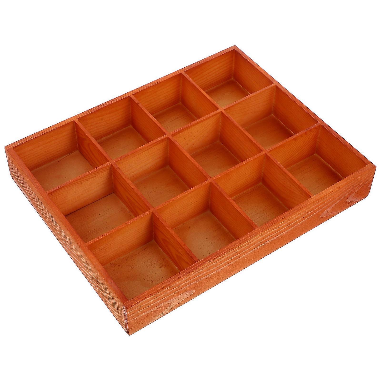 Wooden Drawer Organizer Closet Divider for Storage Use with 12 Compartments