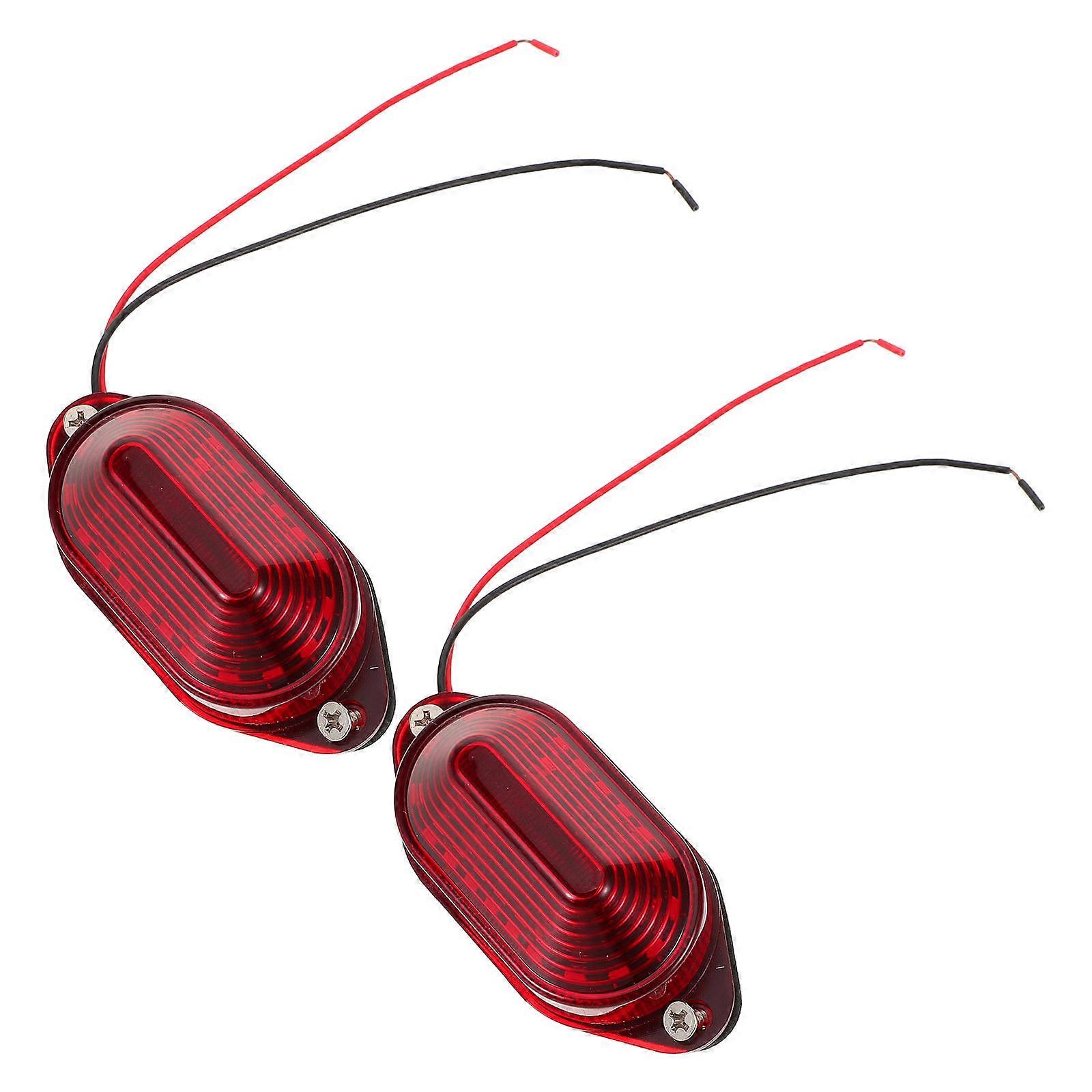 Warning Beacon Lights Red for Vehicle Emergency Use 2Pcs