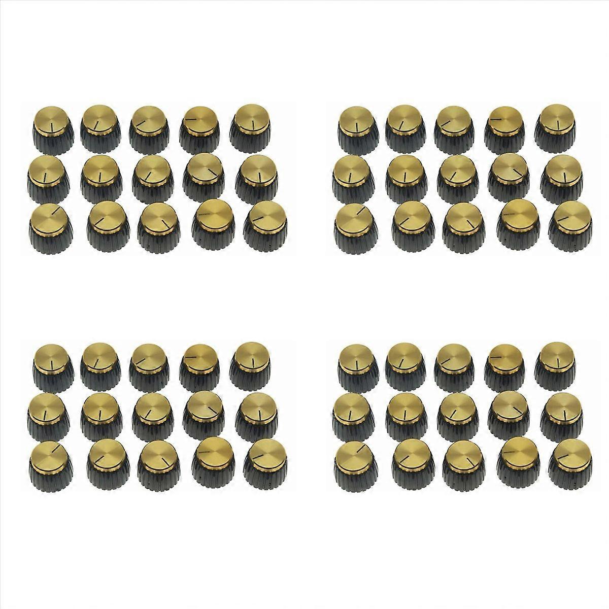15Pcs Guitar AMP Amplifier Push with Cap Top Fits 6Mm Diameter Pots