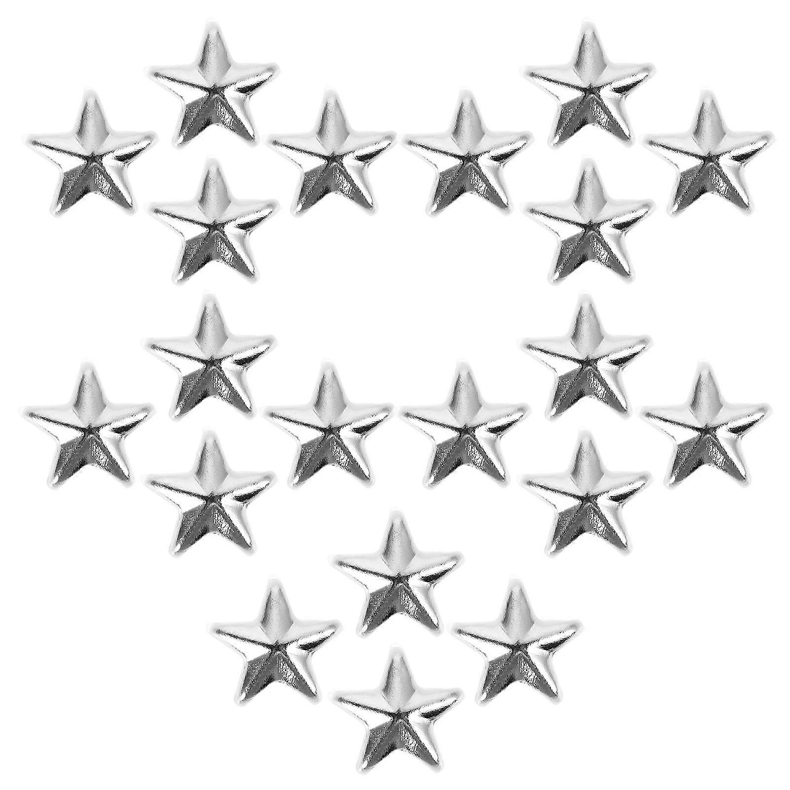 Copper Five Pointed Star Nailheads Claw Studs for Hat Decoration 20Pcs