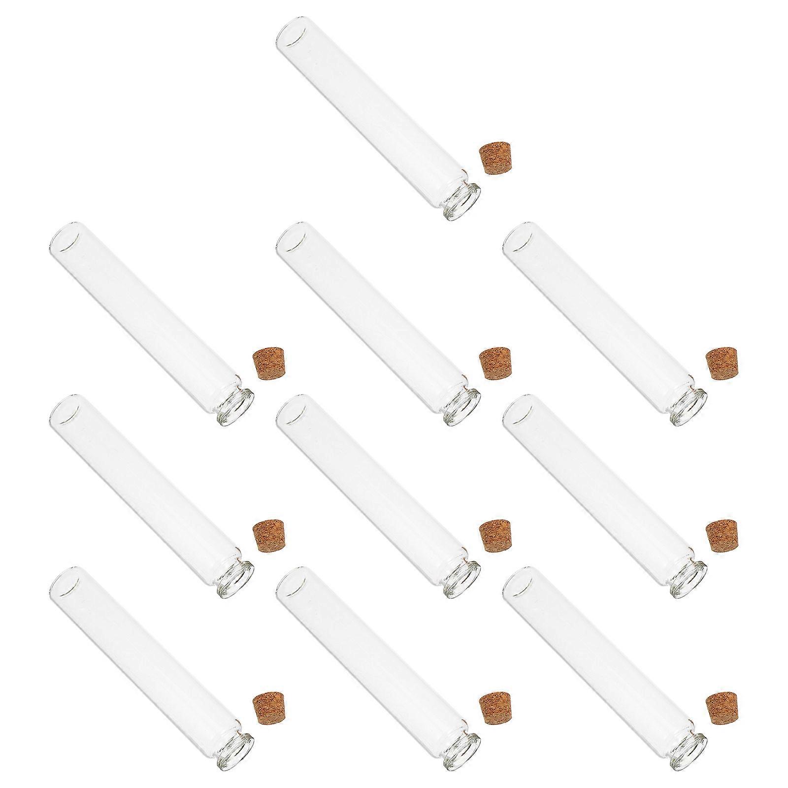 Tiny Glass Jars Glass Fire Match Bottles for Storage Use 10Pcs