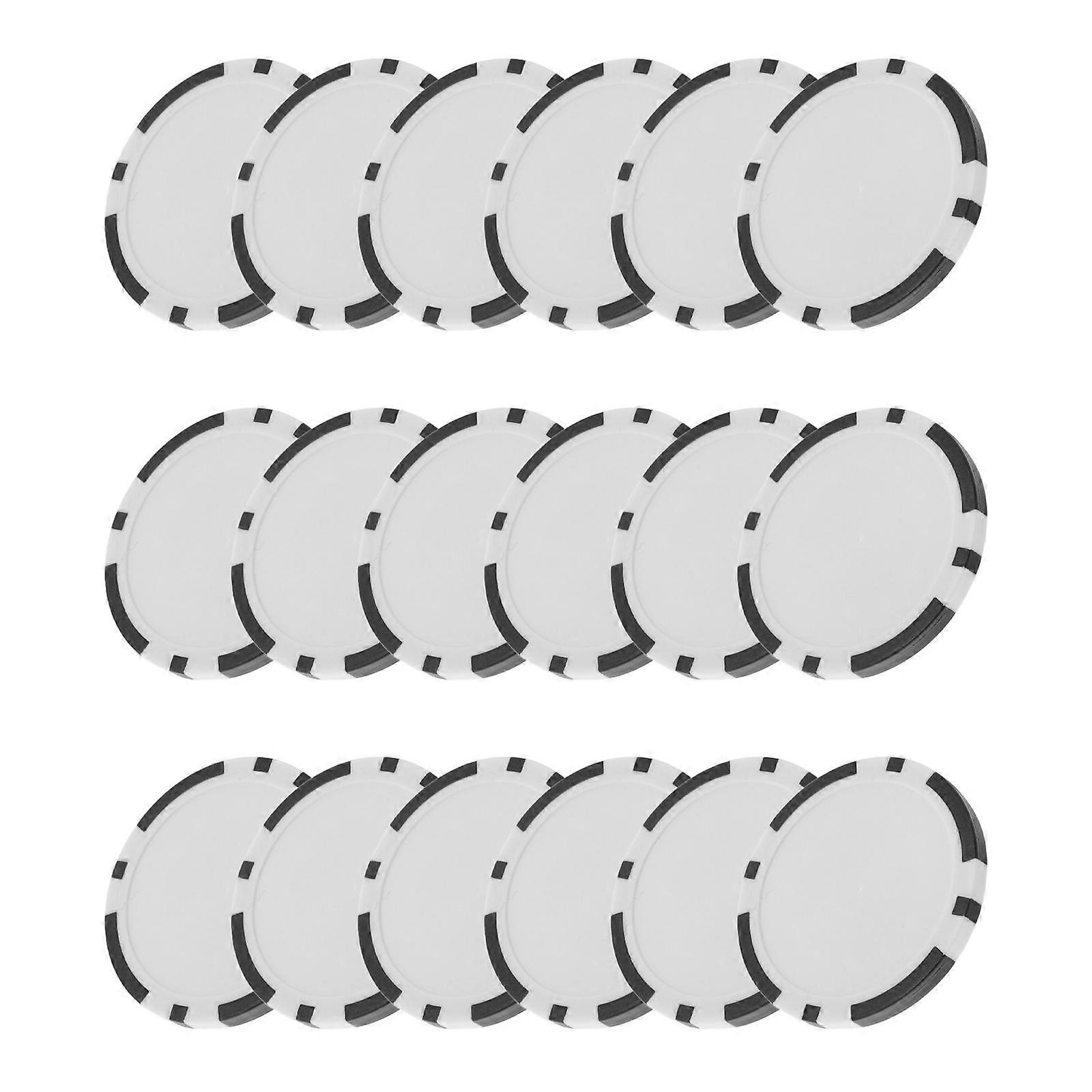 Poker Chips Game Durable Plastic Poker Chips for Game Counting 50Pcs Black