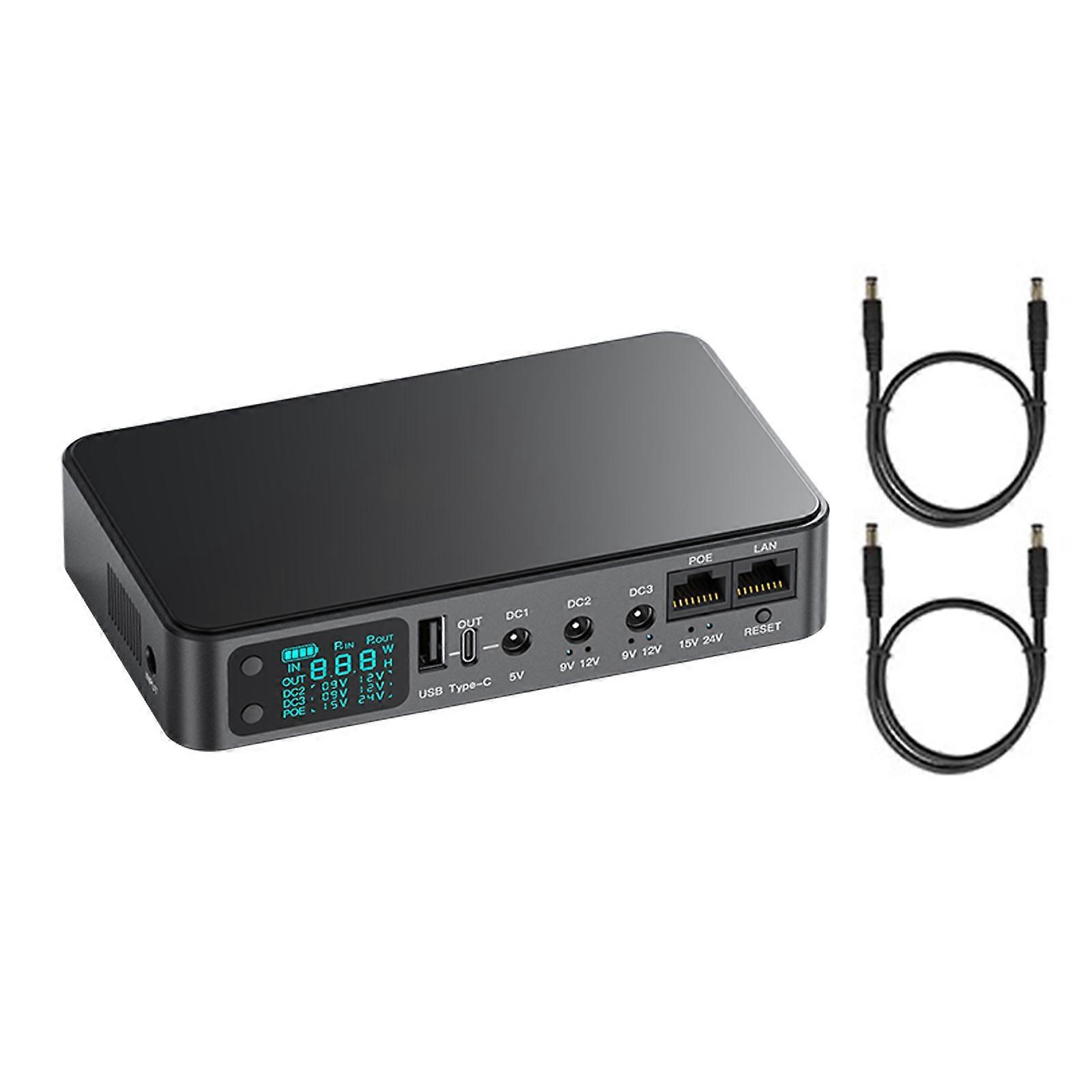 Multifunction  Mini UPS Power Stations Supporting Efficient Mini UPS Backups Solution Multiple Output Mini UPS for Household Multicolor