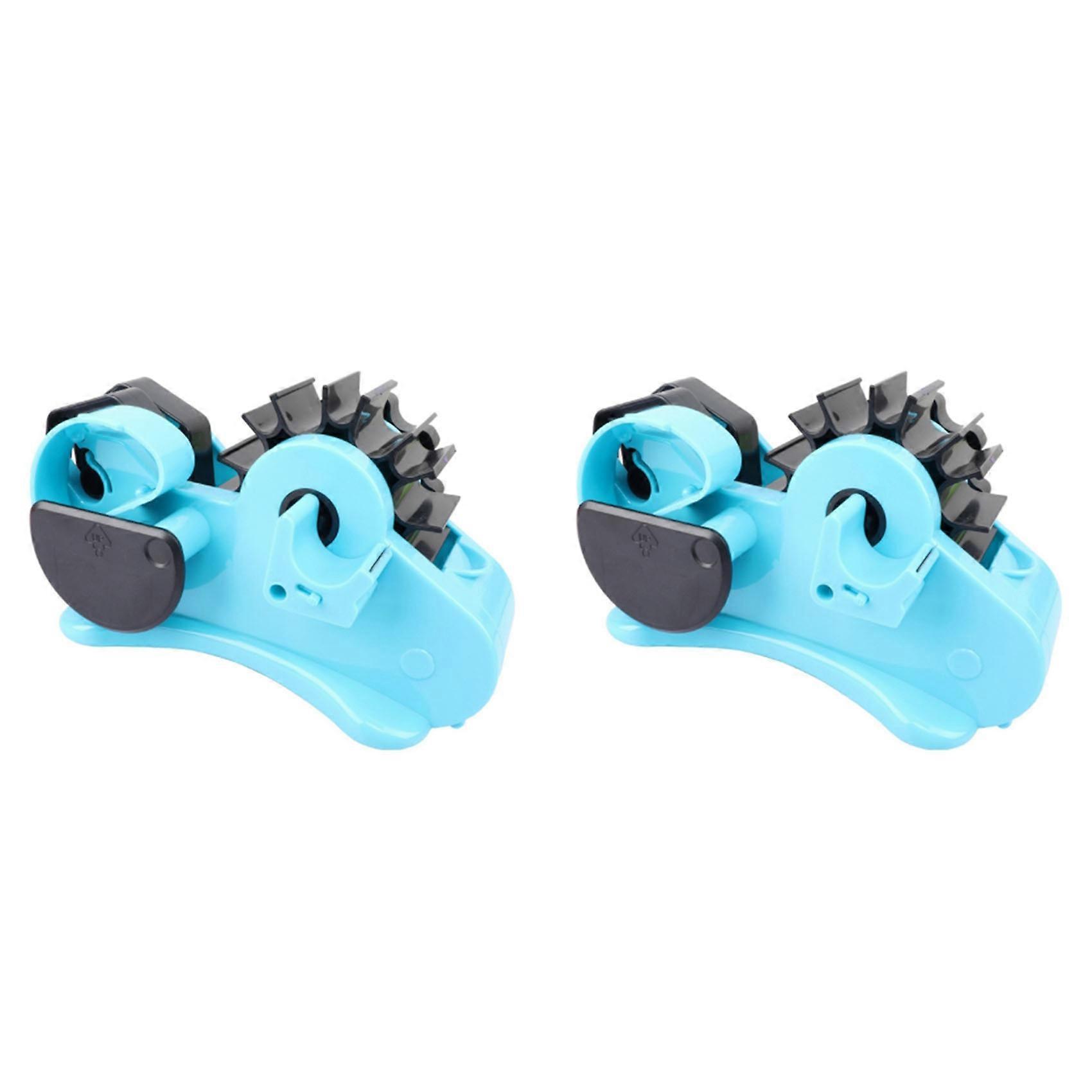 2X Multiple Roll Cut Heat Tape Dispenser Sublimation Tape Dispenser with 1 Inch and 3 Inch Core Blue