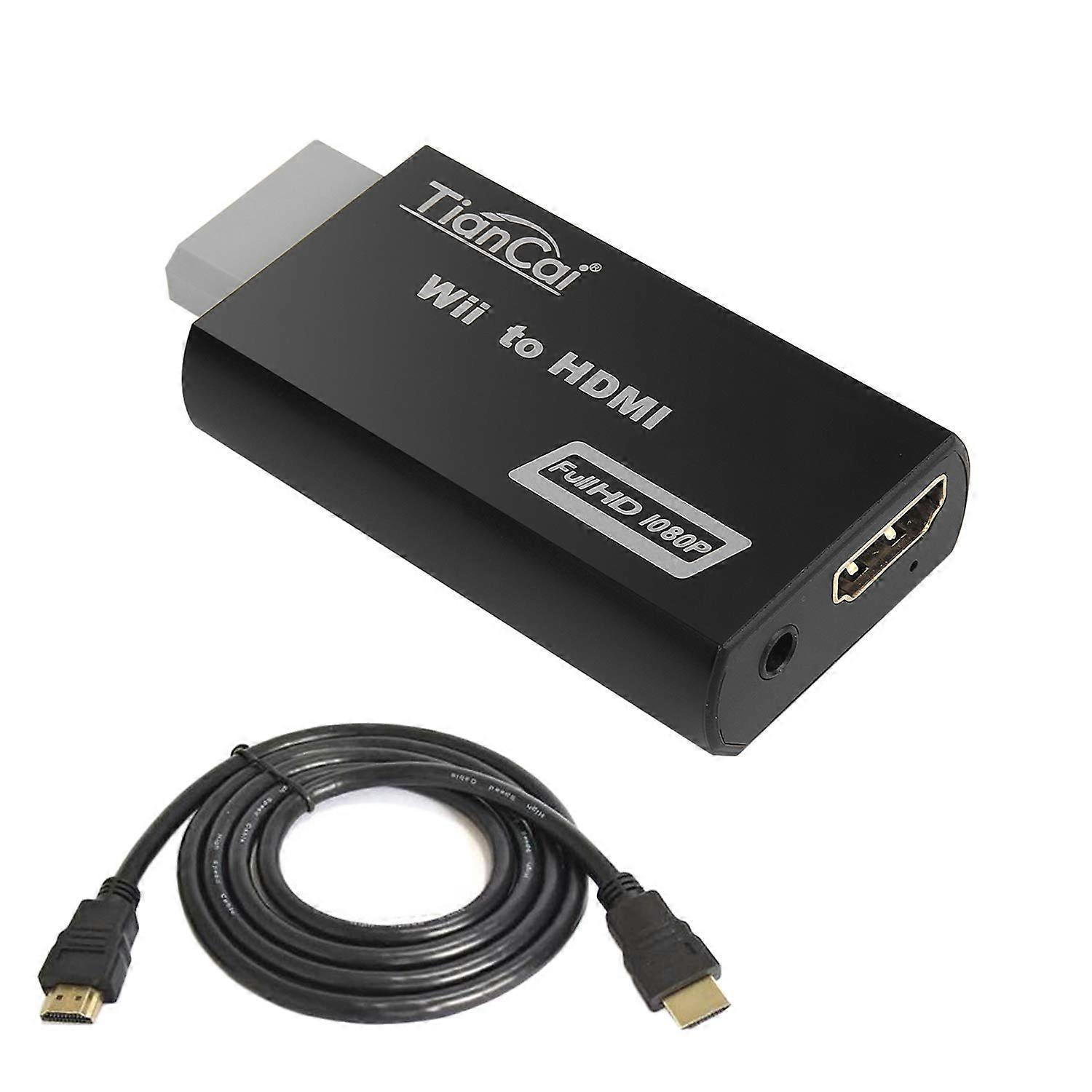 HDMI Converter 1080P with 3.5mm Audio Output, HDMI Adapter for Nintendo Wii to HDTV