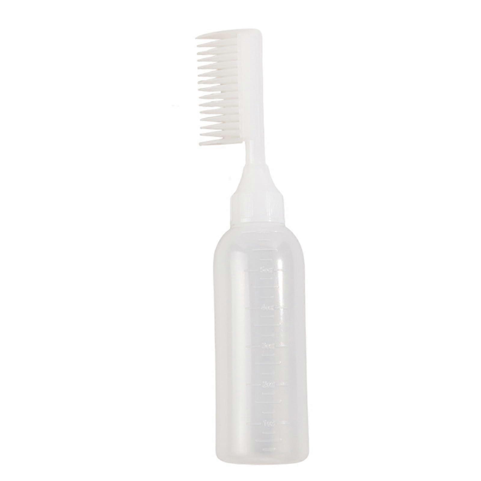 Refillable Hair Dye Applicator Bottle with Comb for Even Coloring and Mess Salon or Home Use